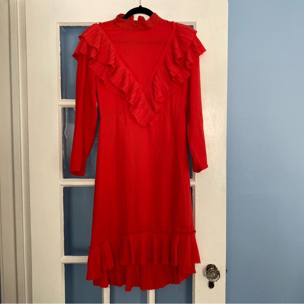 Pixie Market Red Midi Dress - Picture 5 of 11